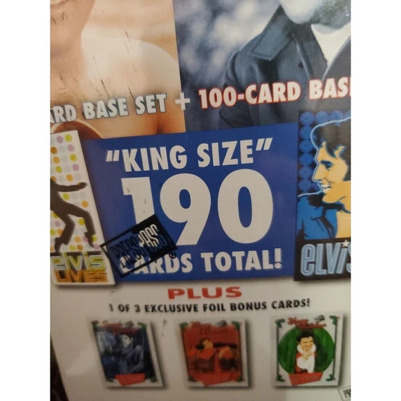 Press Pass 2008 Elvis Presley Factory Sealed King Size Bonus Box 190 Cards - Picture 3 of 4